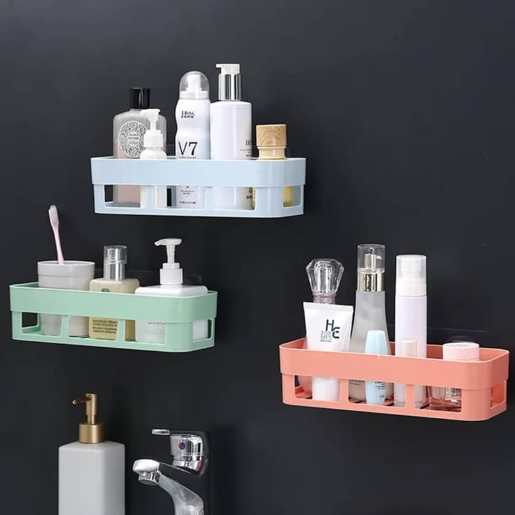 Multifunction Bathroom Suction Holder Set of 3